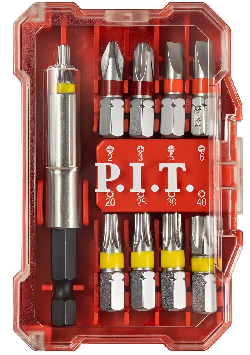 Набор бит P.I.T. 10 шт — цена в Нижнекамске, купить в интернет-магазине,  характеристики и отзывы, фото
